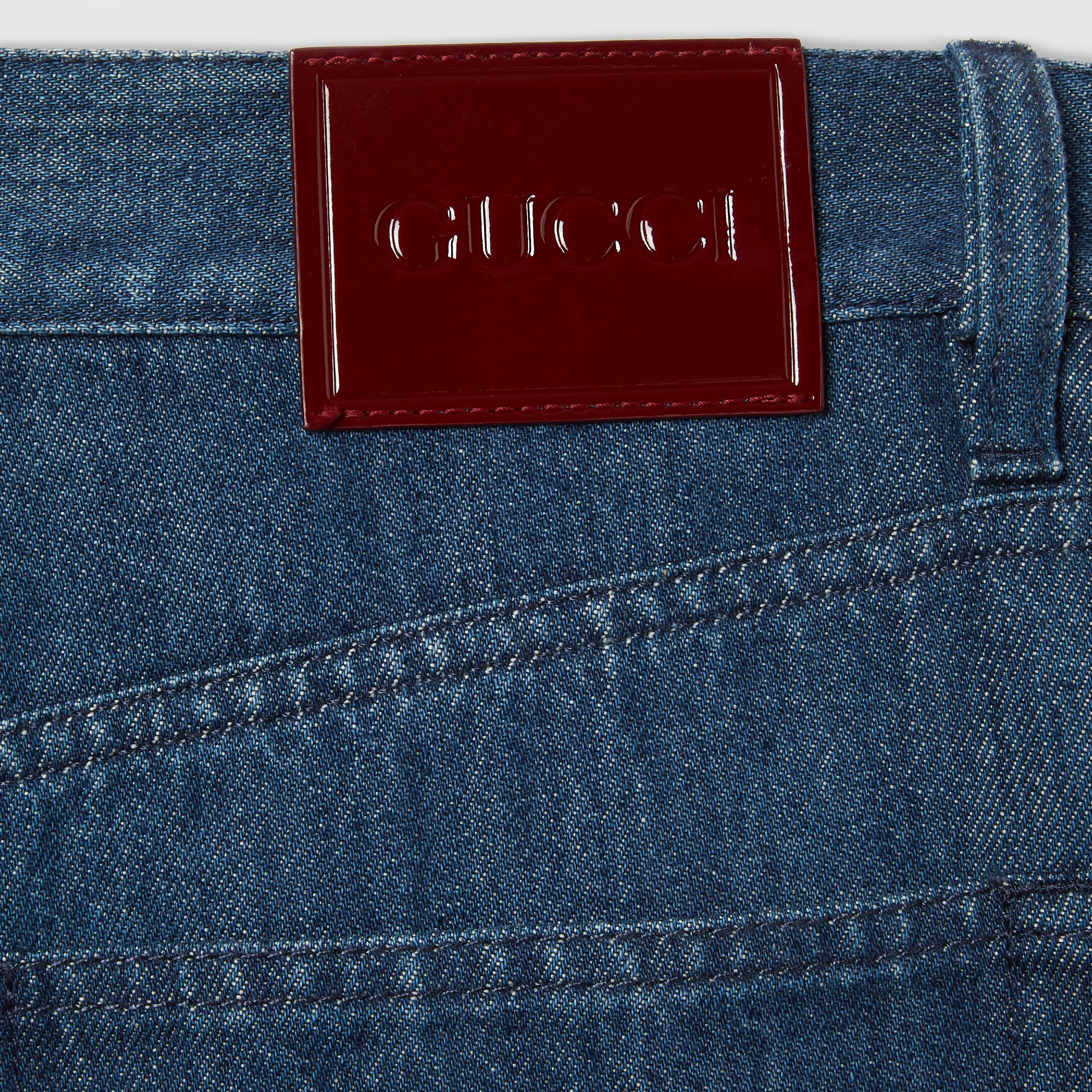 Straight fit denim pants - 7