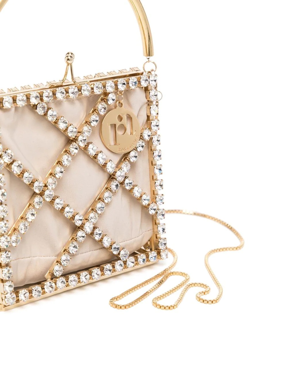 crystal-embellished mini tote bag - 4
