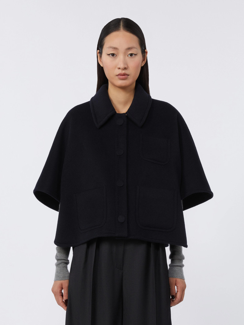 AGILE Lightweight cashmere cape - ULTRAMARINE 3