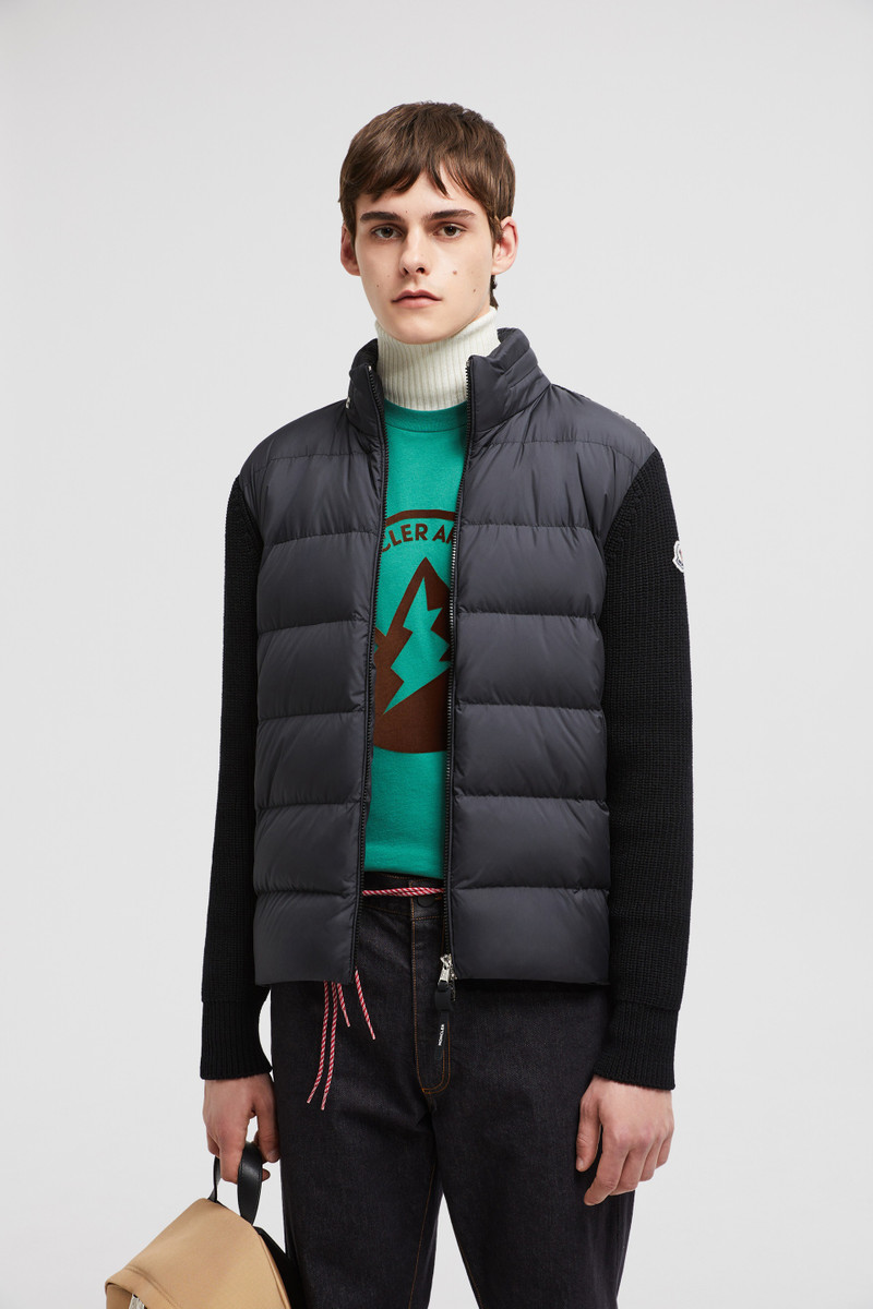 Moncler Padded Wool Zip-Up Hoodie outlook