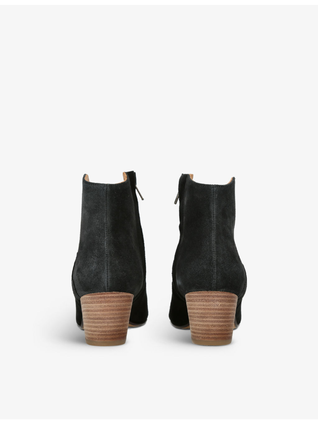 Dicker contrast-sole suede heeled ankle boots - 4