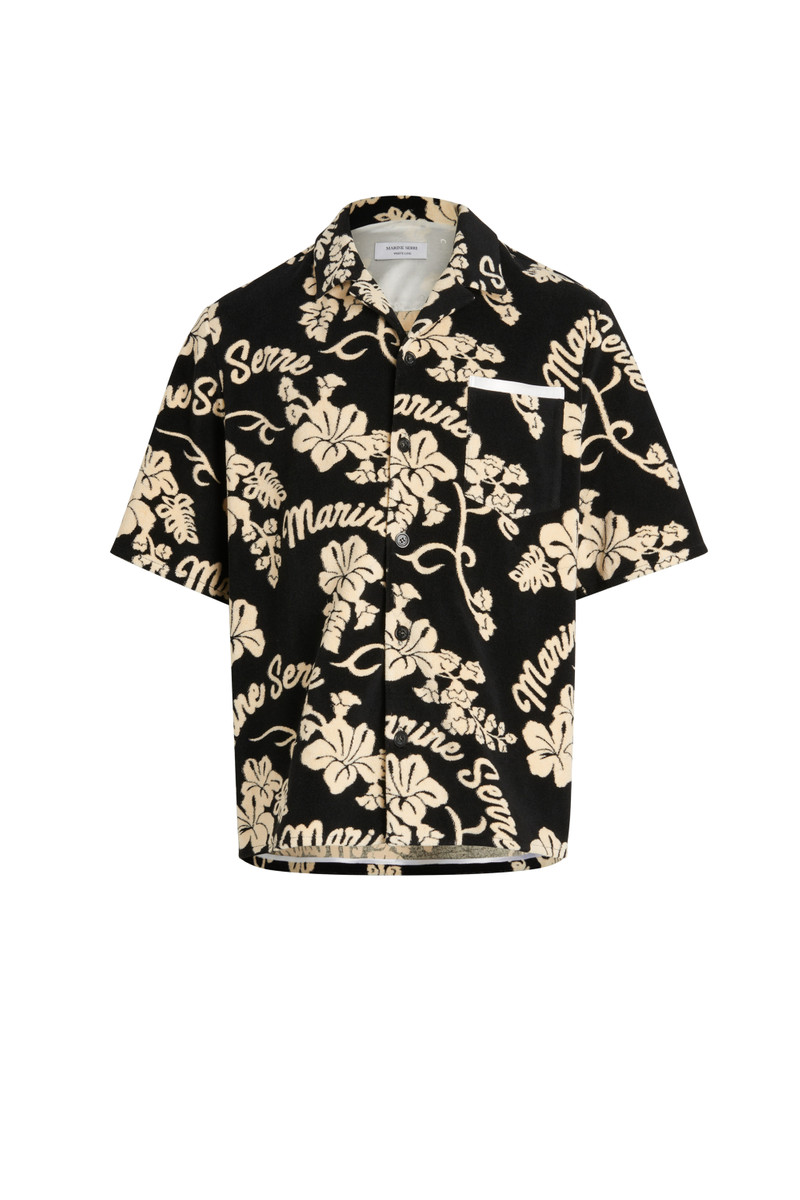 저지 Jacquard 타올 볼링 셔츠 - 1