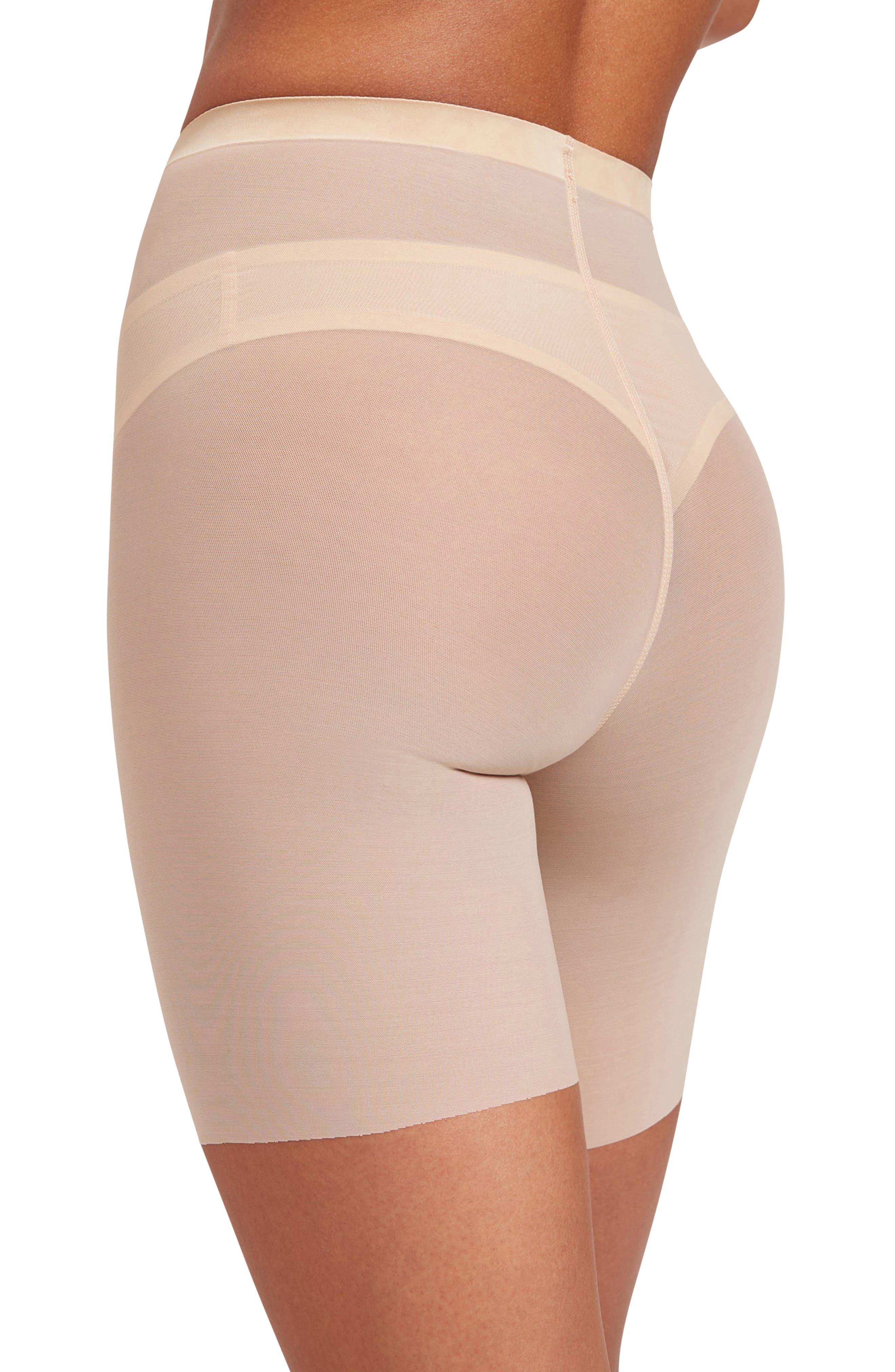 Wolford Tulle Control Shaper Shorts in Clay at Nordstrom - 6