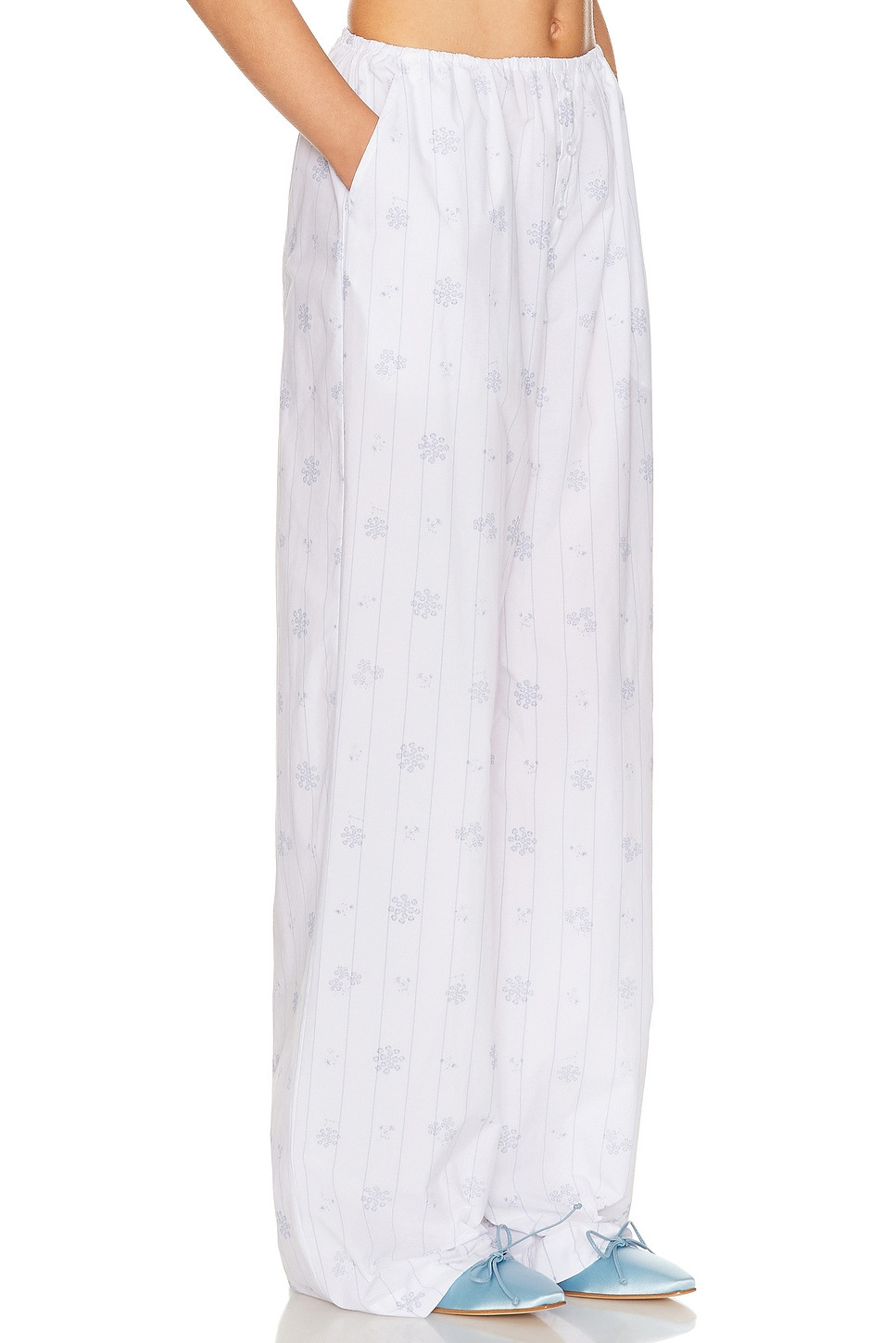 House Pants in Fleur Print Stripe - 2