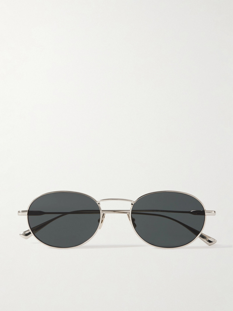 Round-frame Gold-tone Sunglasses 1