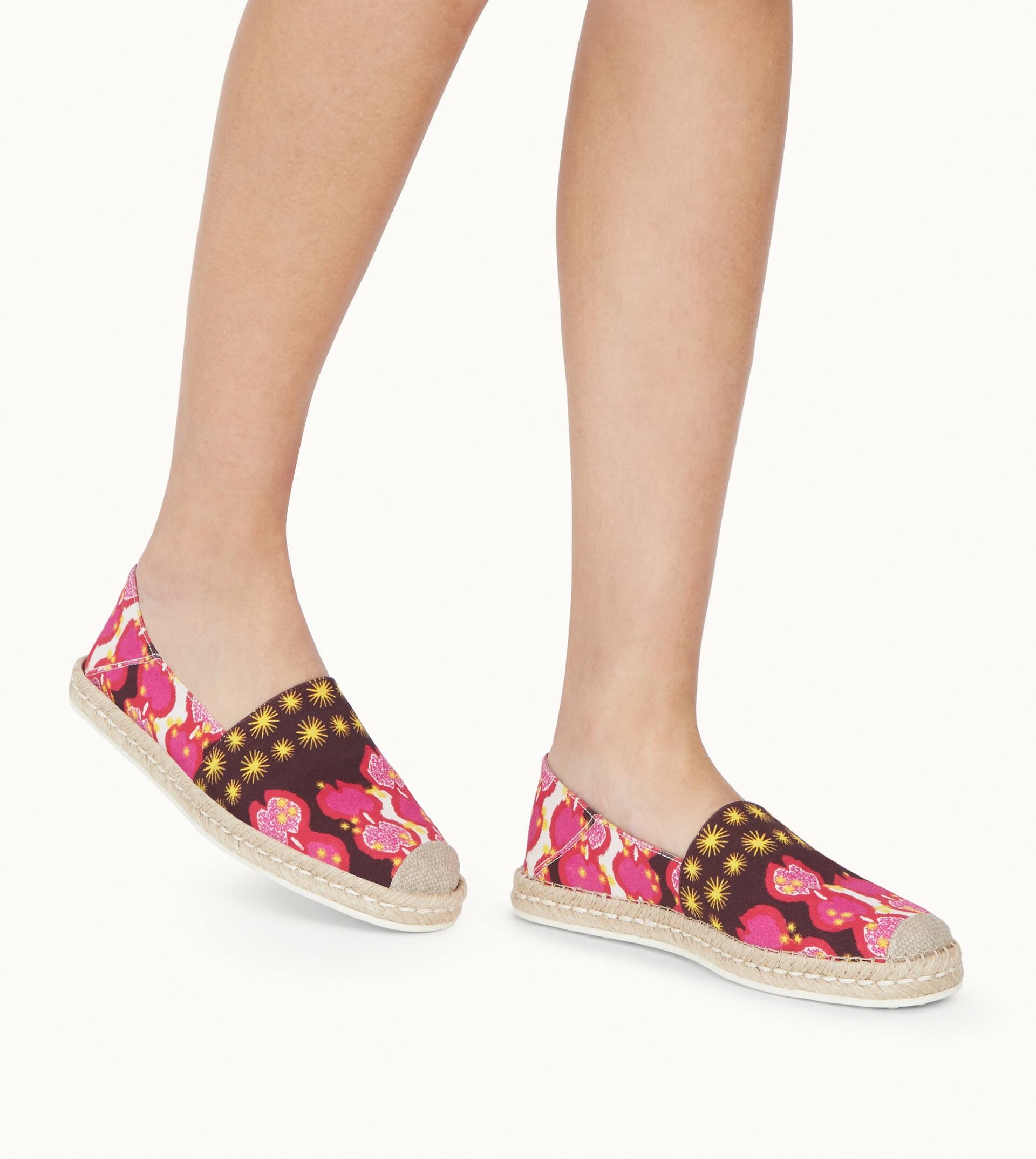SLIP-ONS IN CANVAS - PINK, YELLOW - 2