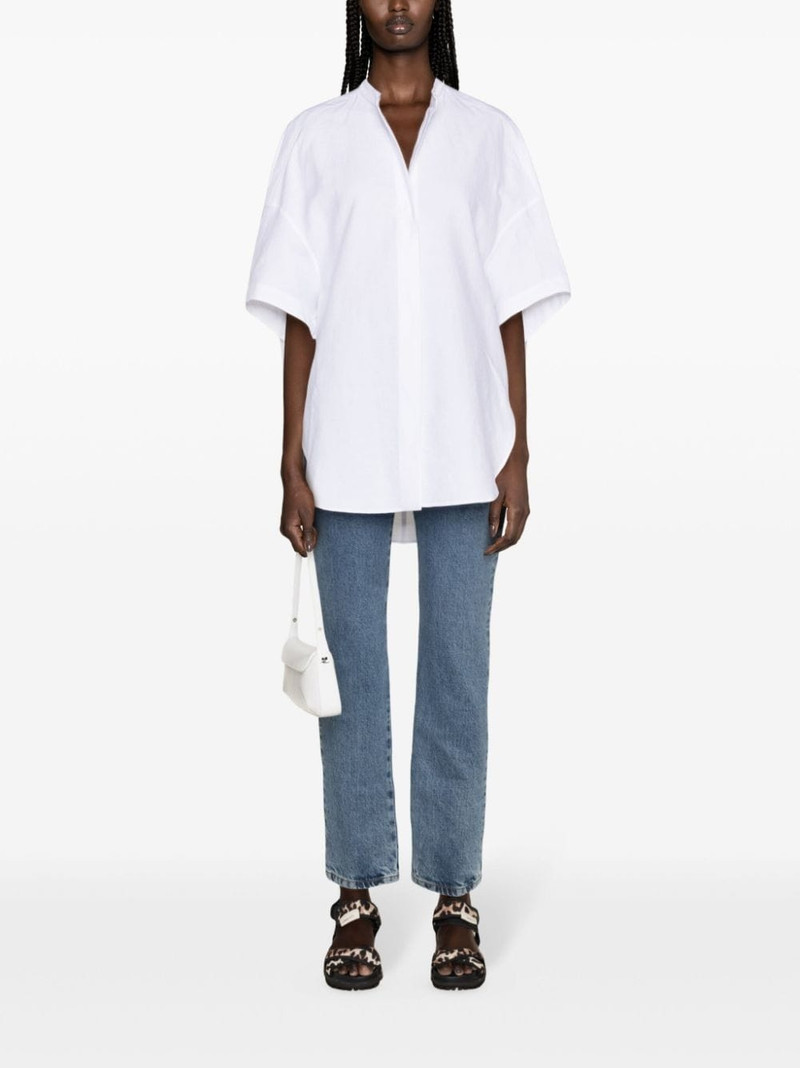 Stella McCartney linen-blend tunic shirt outlook