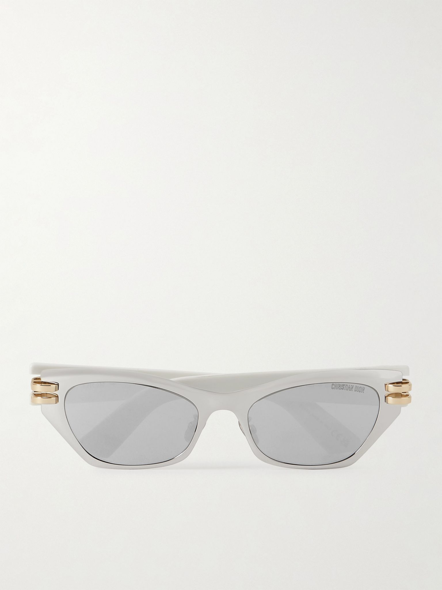CDior B3U cat-eye silver-tone and acetate sunglasses Silver - 1