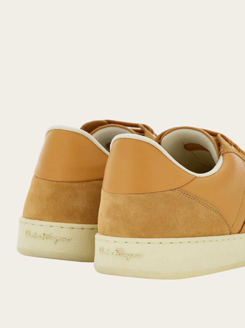 FERRAGAMO Low top sneaker with signature outlook