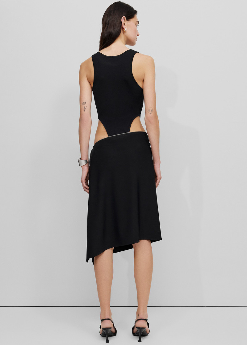 Bevza Black Square Skirt - Black 5