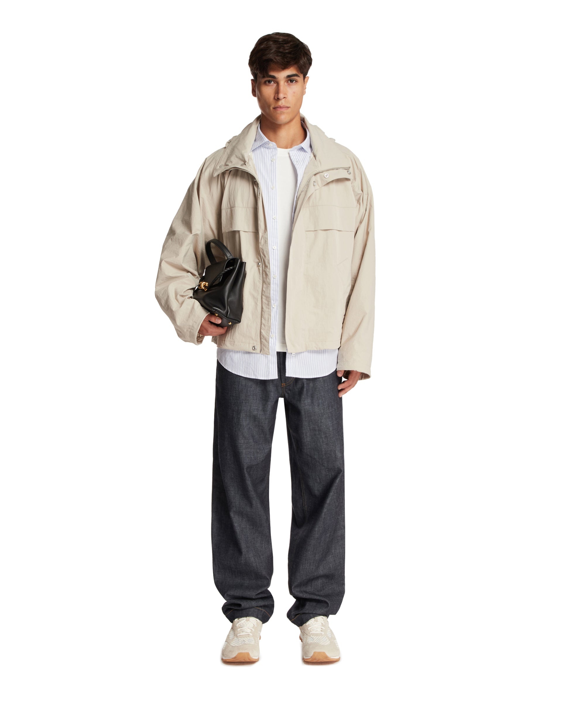 Beige Technical Nylon Jacket - 2