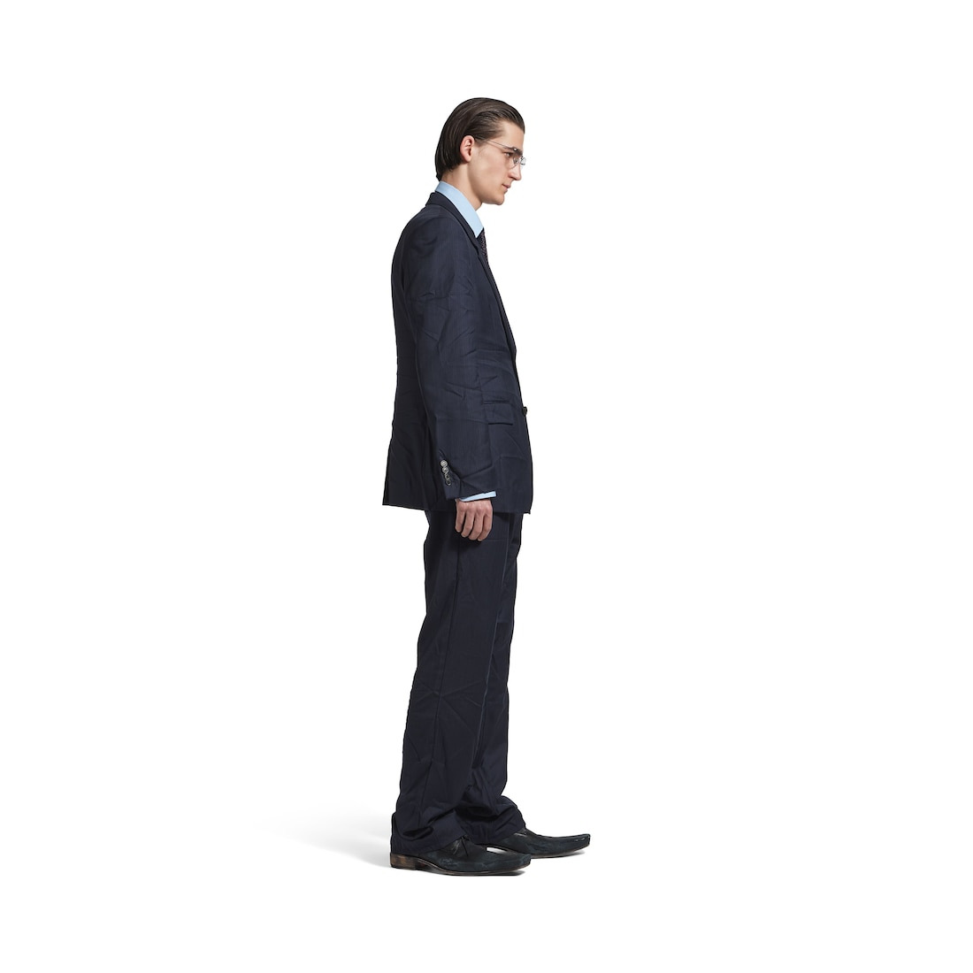 Men's Standard Tailored Jacket in Dark Navy - 3