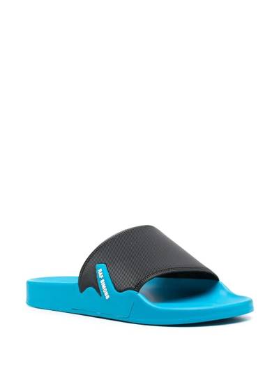 Raf Simons contrasting strap slides outlook