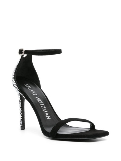 Stuart Weitzman Nudistcurve Royale 100mm rhinestone-embellished sandals outlook