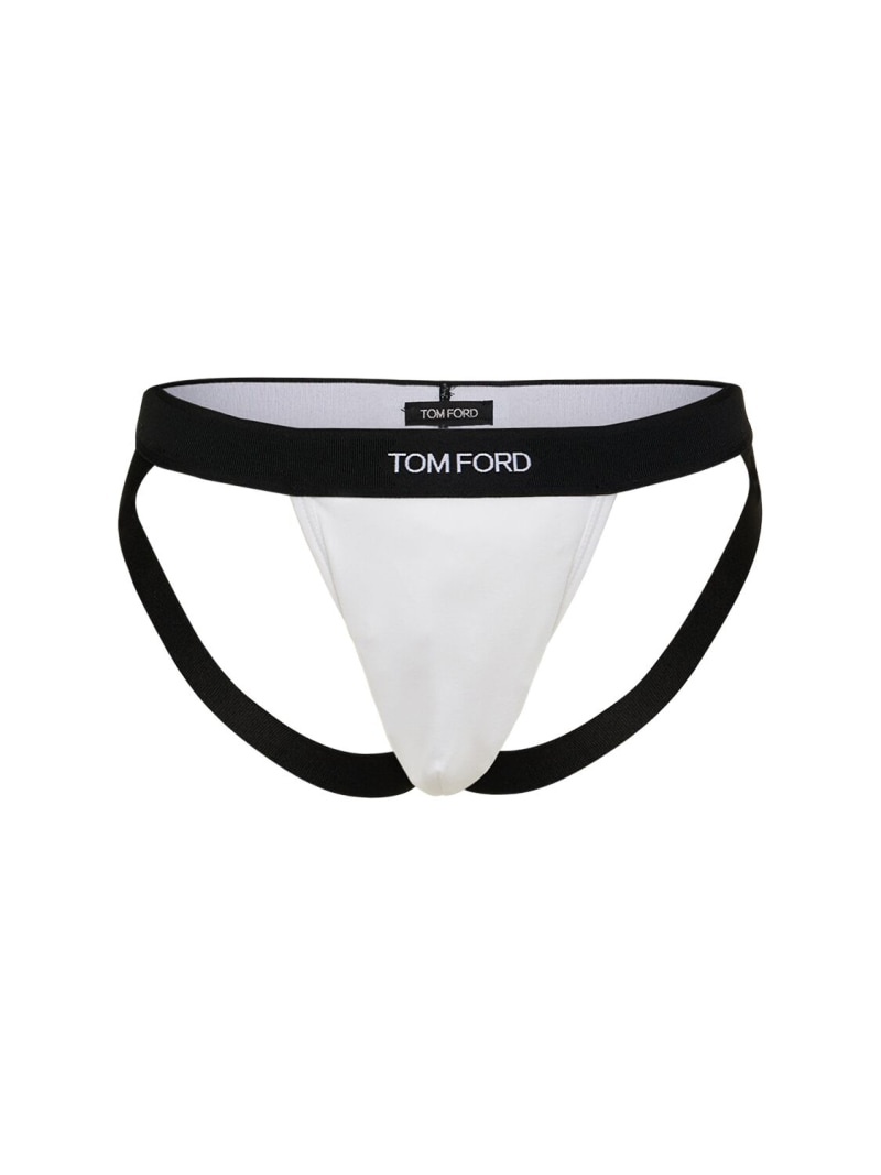 Cotton jersey jock strap - 1