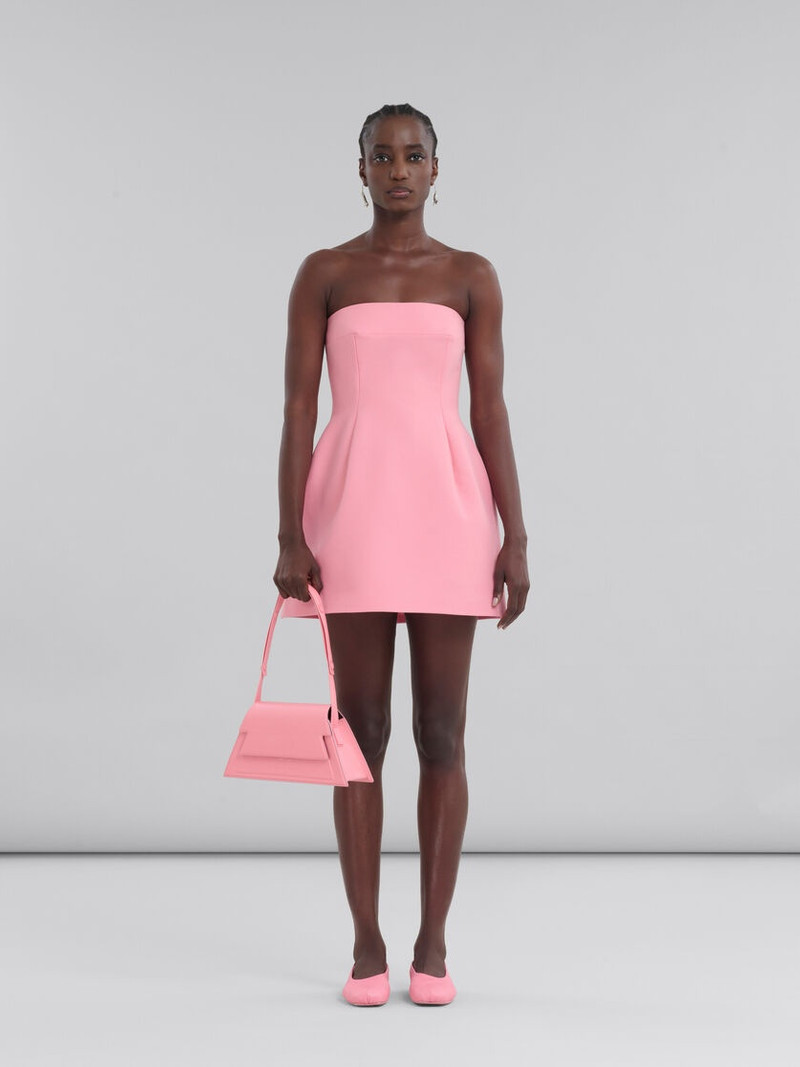 Marni MEDIUM TRUNKOISE BAG IN SMOOTH LIGHT PINK LEATHER outlook