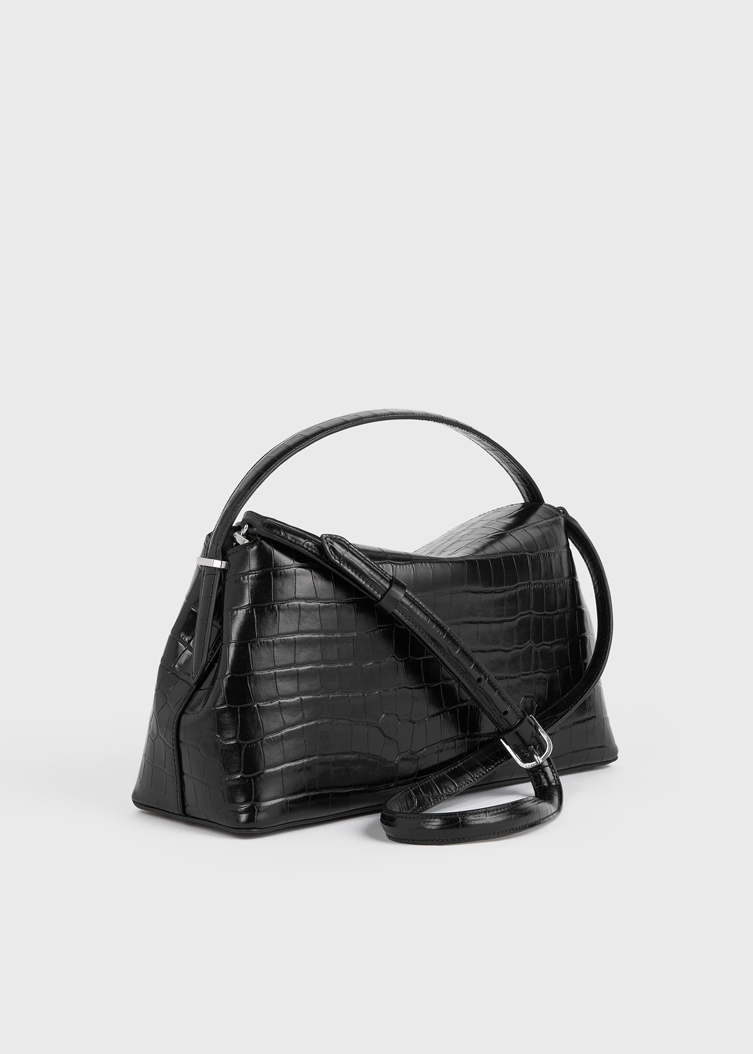 T-lock top handle black croco - 5