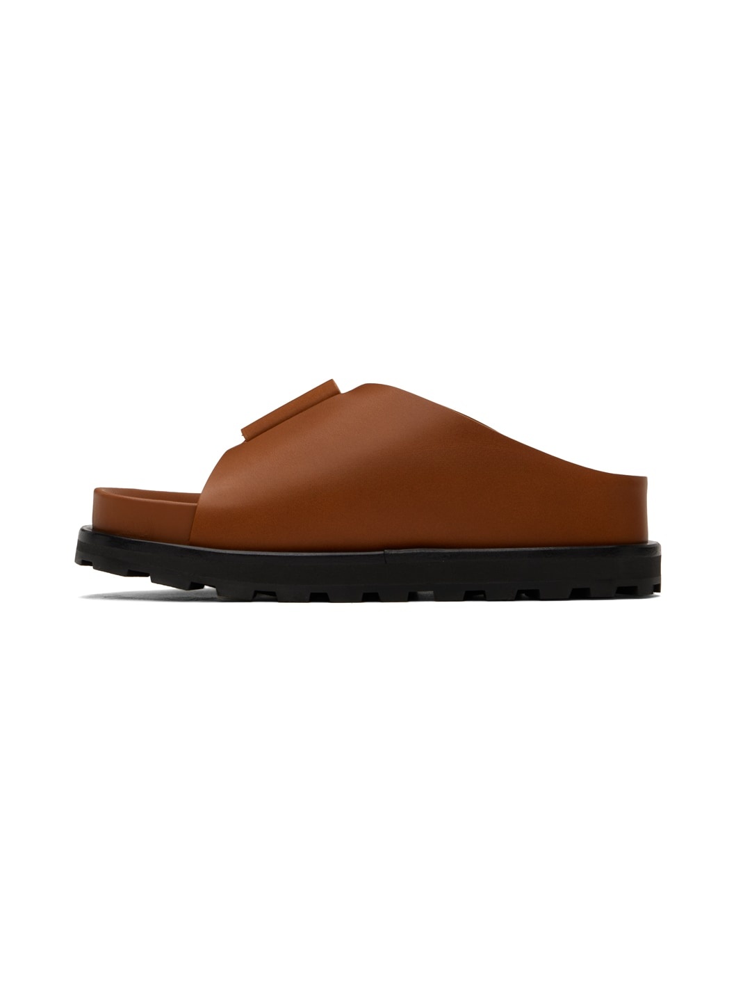Brown Slip On Slides - 3