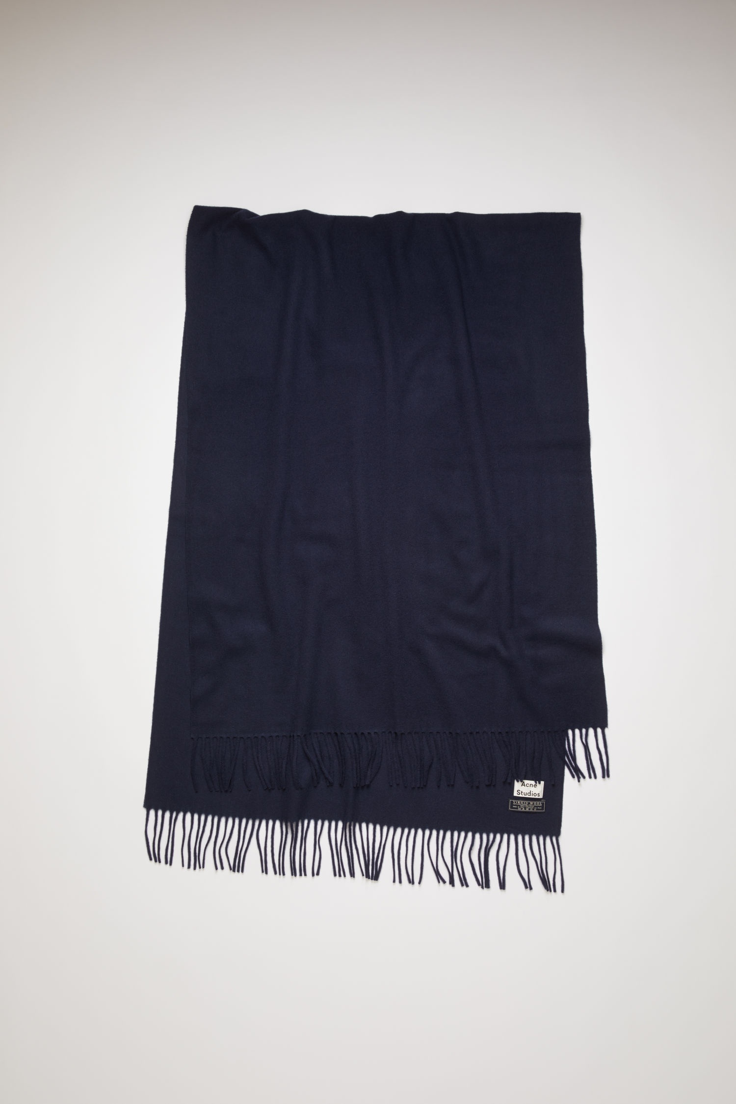 Oversized scarf navy blue - 1