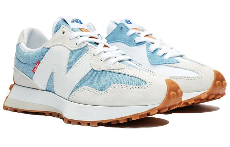 (WMNS) New Balance Levi's x 327 'Light Wash Denim' WS327LVA - 3