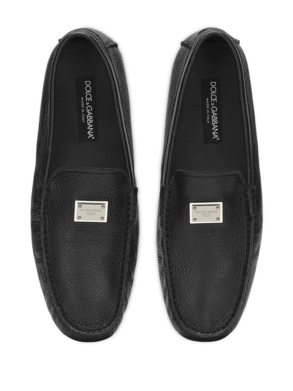 Dolce & Gabbana Men Leather Loafer With Logo - 2