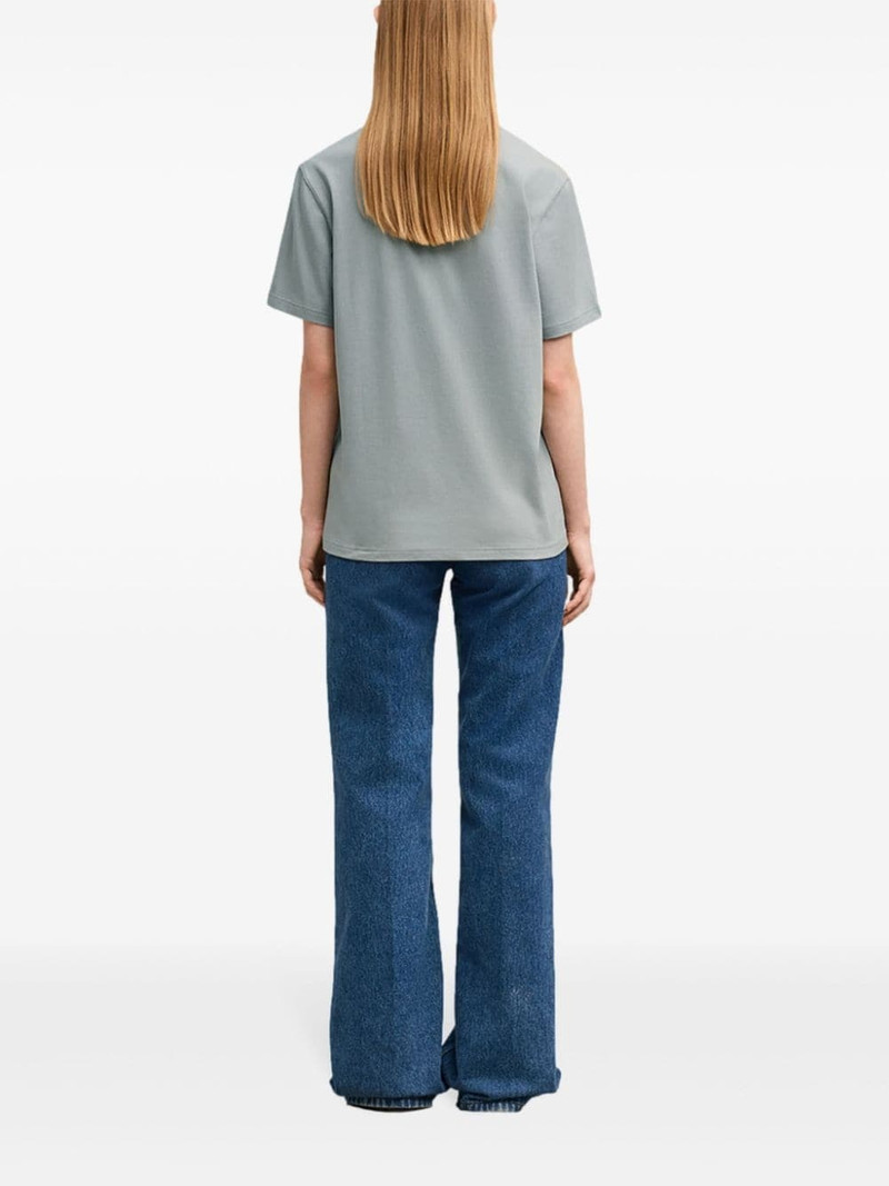 logo-debossed organic-cotton T-shirt 5