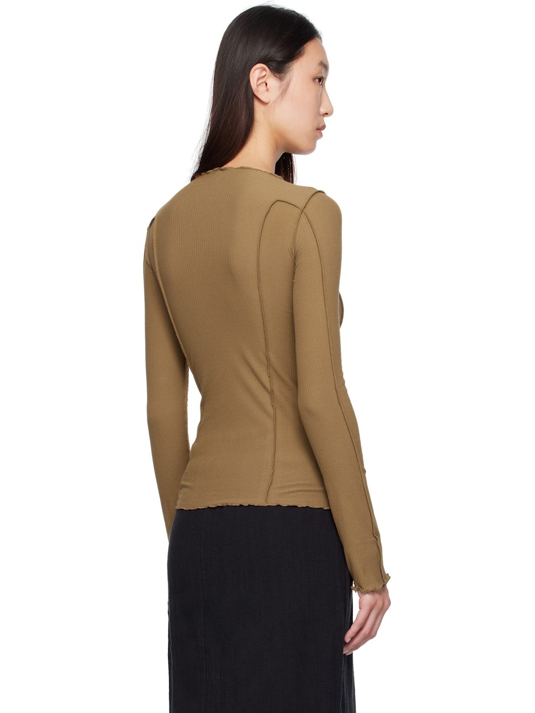 Brown Omato Long Sleeve T-shirt - 3