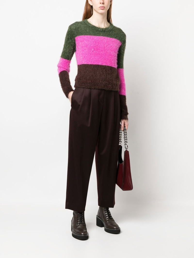 DSQUARED2 striped brushed-effect jumper outlook