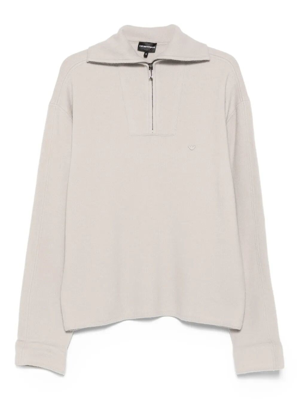 Introducing the HALF ZIP TURTLE NECK SWEATER by EMPORIO ARMANI, a distinguished piece in the clothin - 1