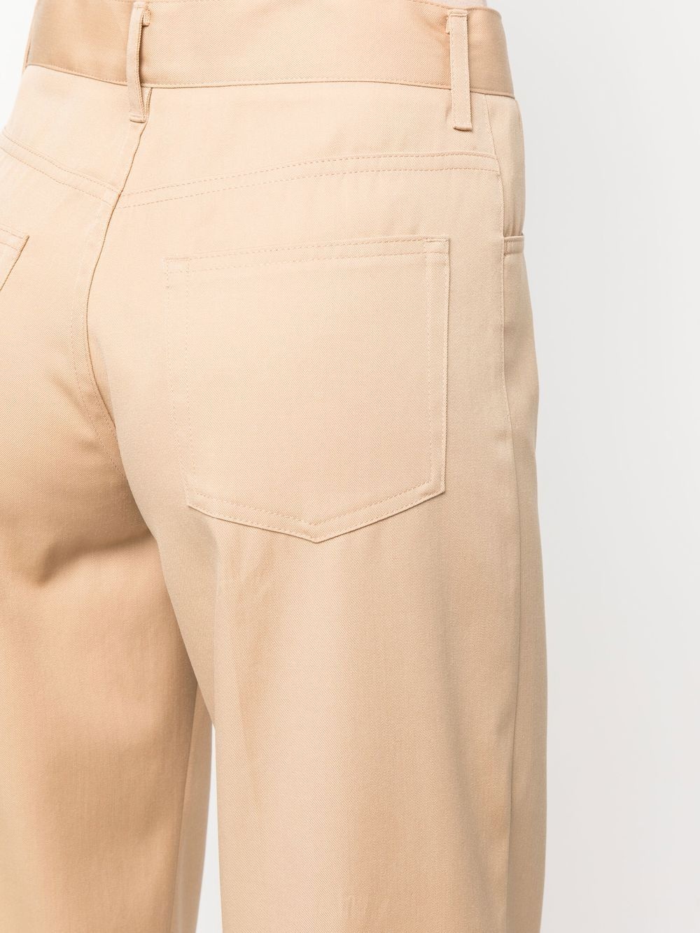 straight-leg wool trousers - 5