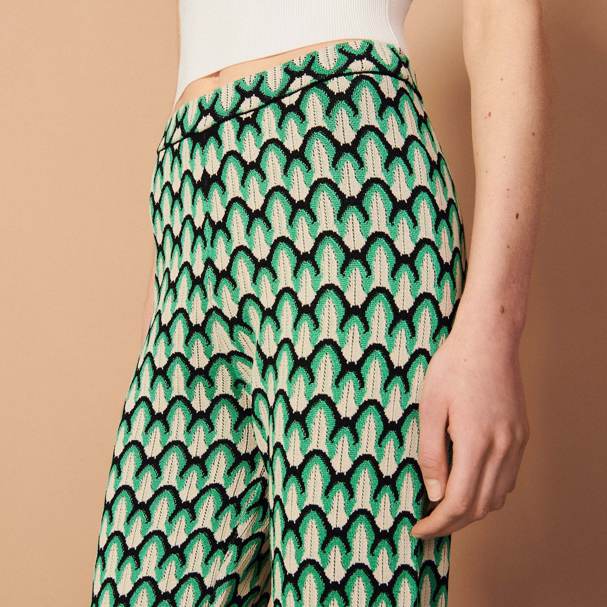 Fancy stitch knitted pants - 5