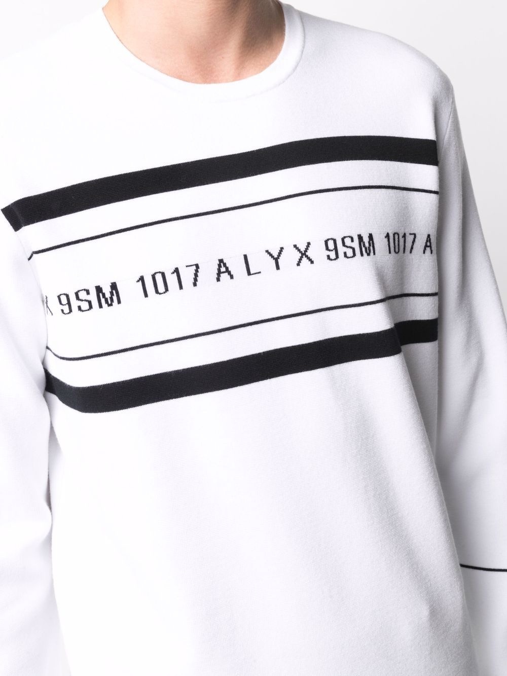 logo-print crew neck sweatshirt - 5