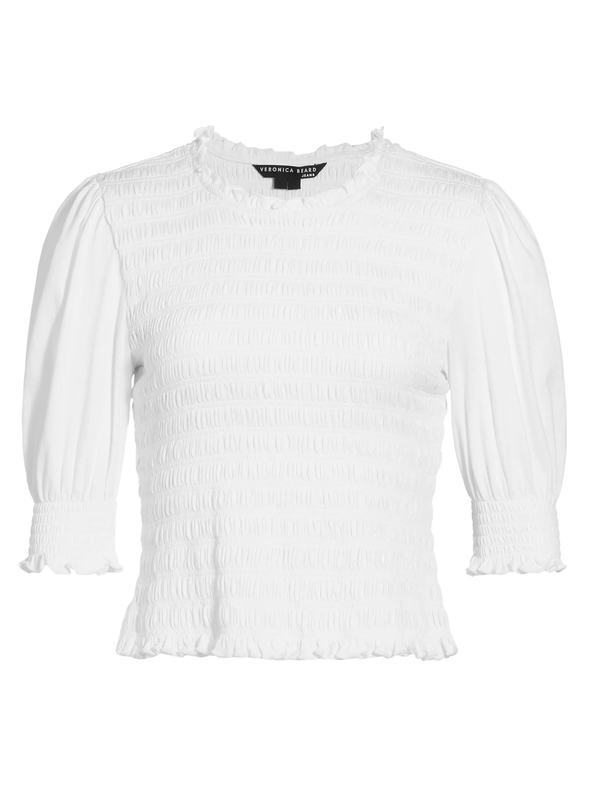 Women's Langston Smocked Top - White - 1