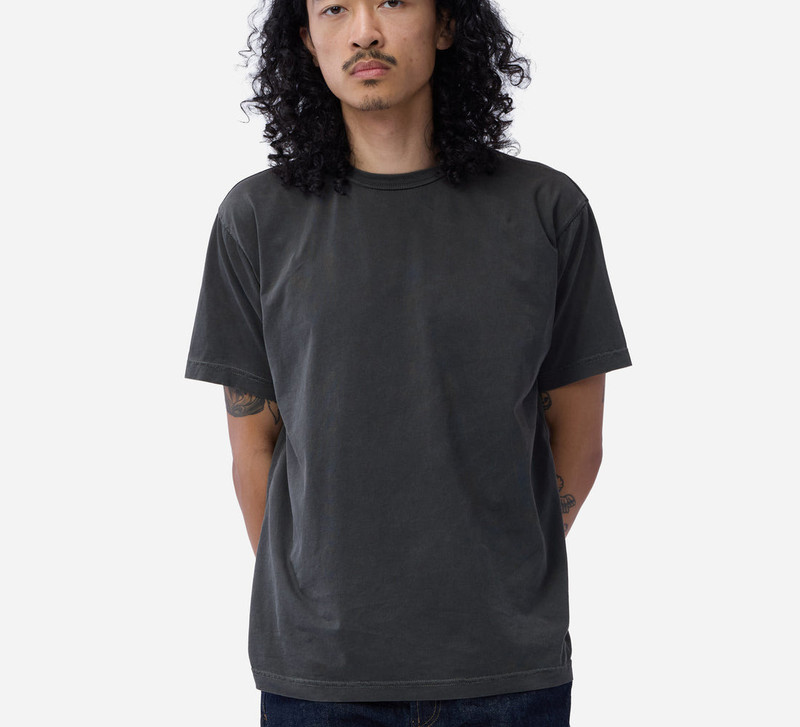 Garment Dyed Pima T-shirt ~ Smoke 1
