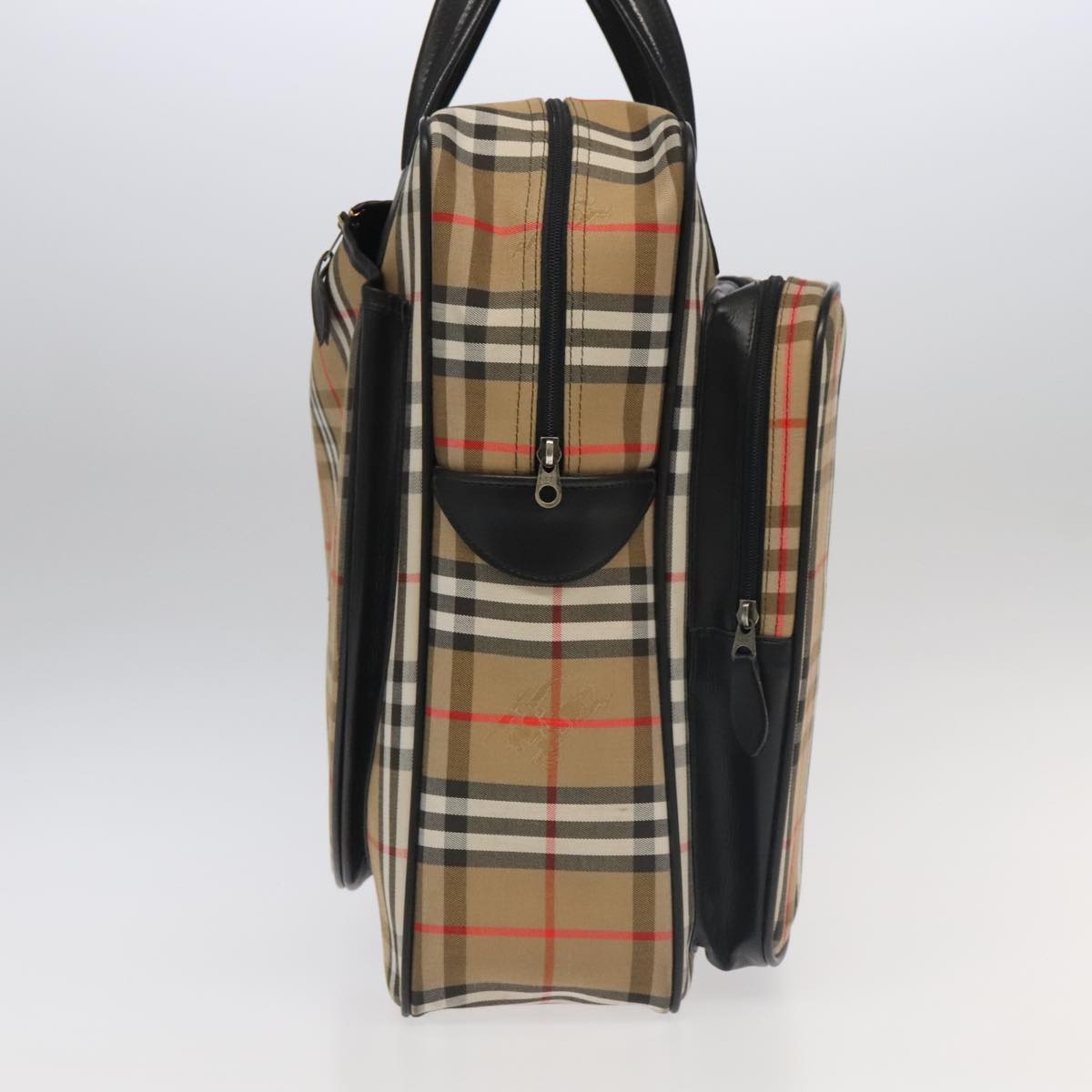 Burberry Nova Check Hand Bag Canvas Beige - 3