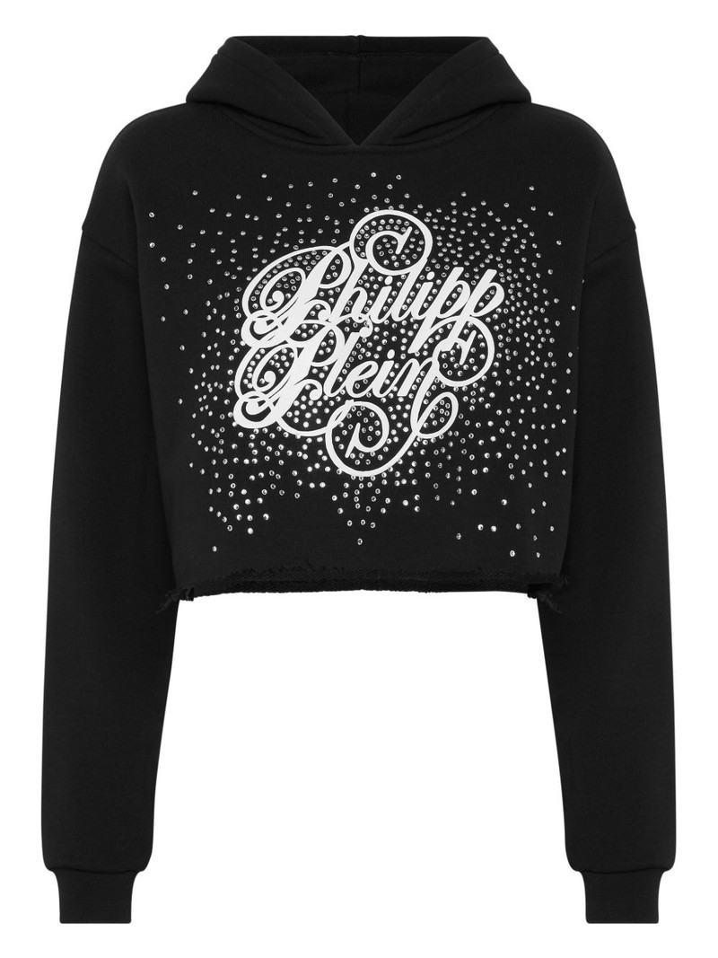 rhinestone-embellished hoodie 1