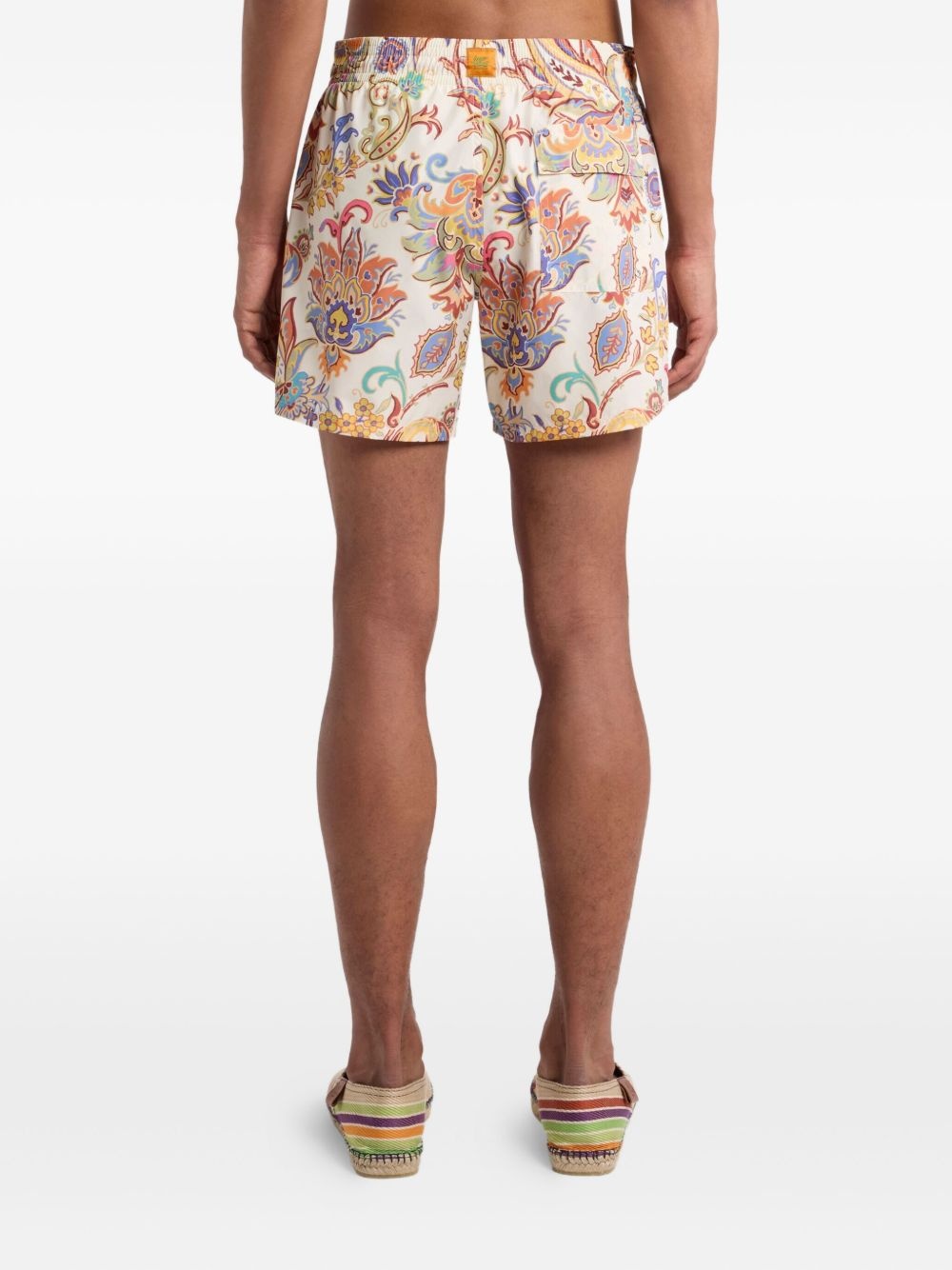 floral-print swim shorts - 4