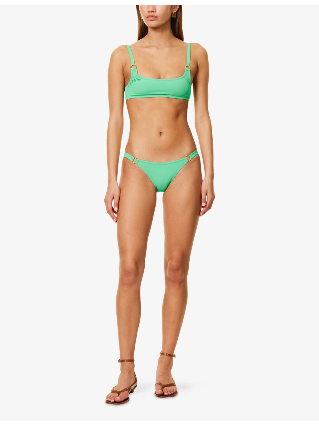 Bari Low-Rise Stretch-Woven Bikini Bottoms - 2