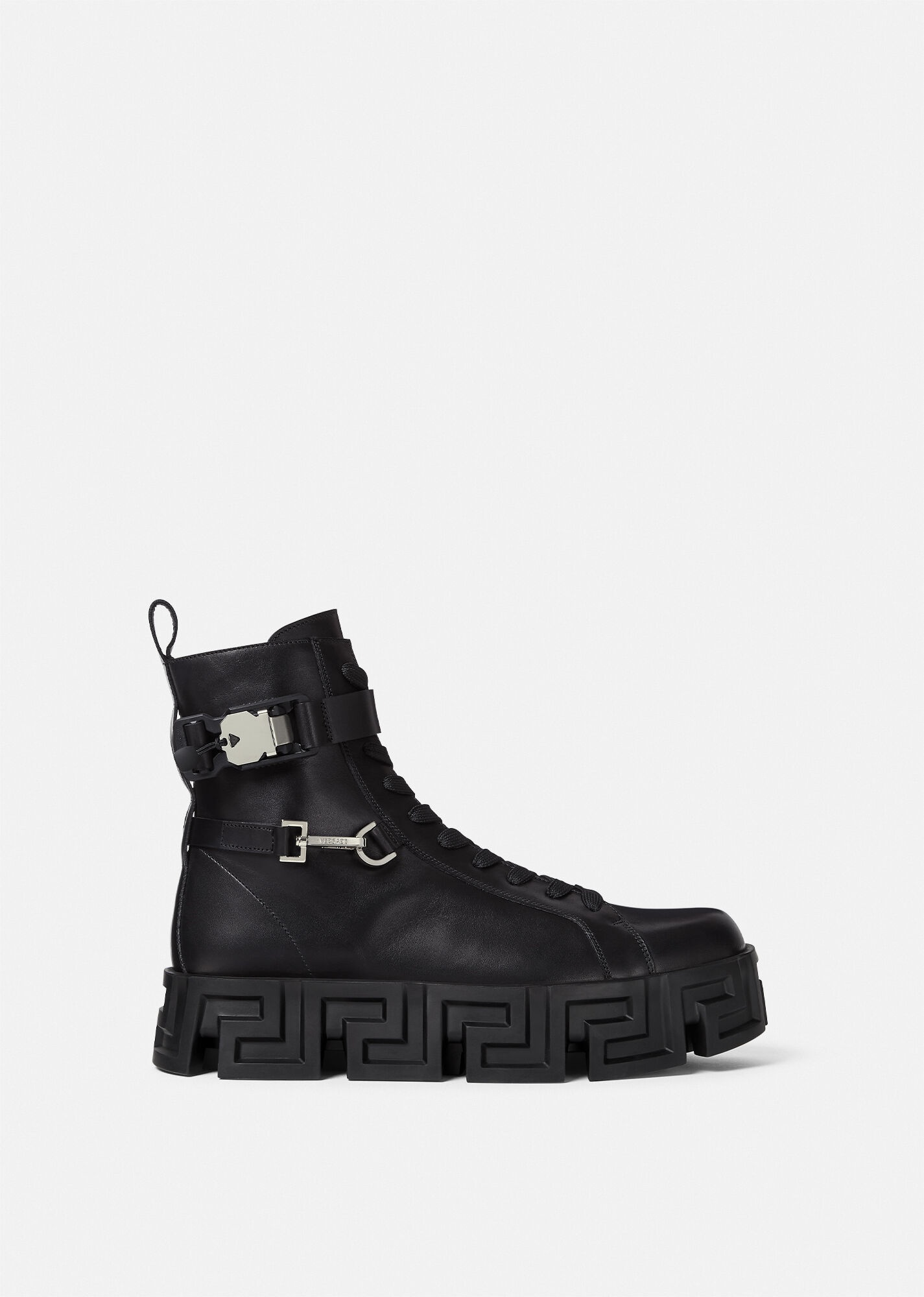 Greca Labyrinth Leather Boots - 1