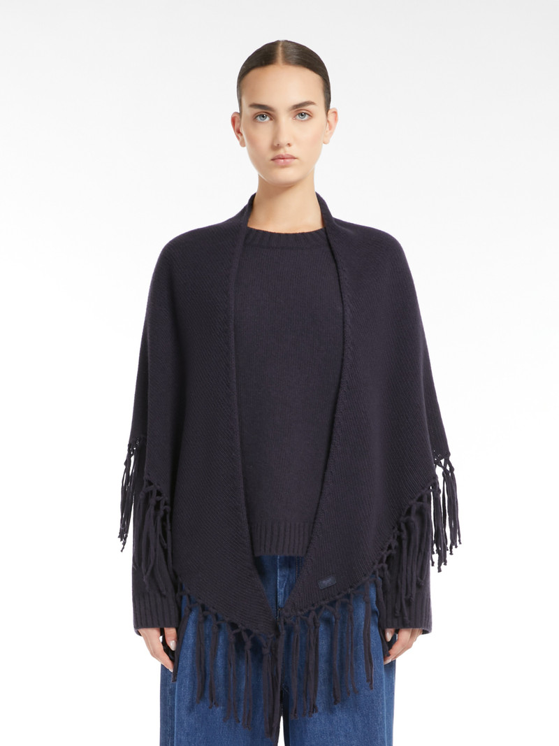 WEEKEND Max Mara TORNADO Triangular wool shawl outlook