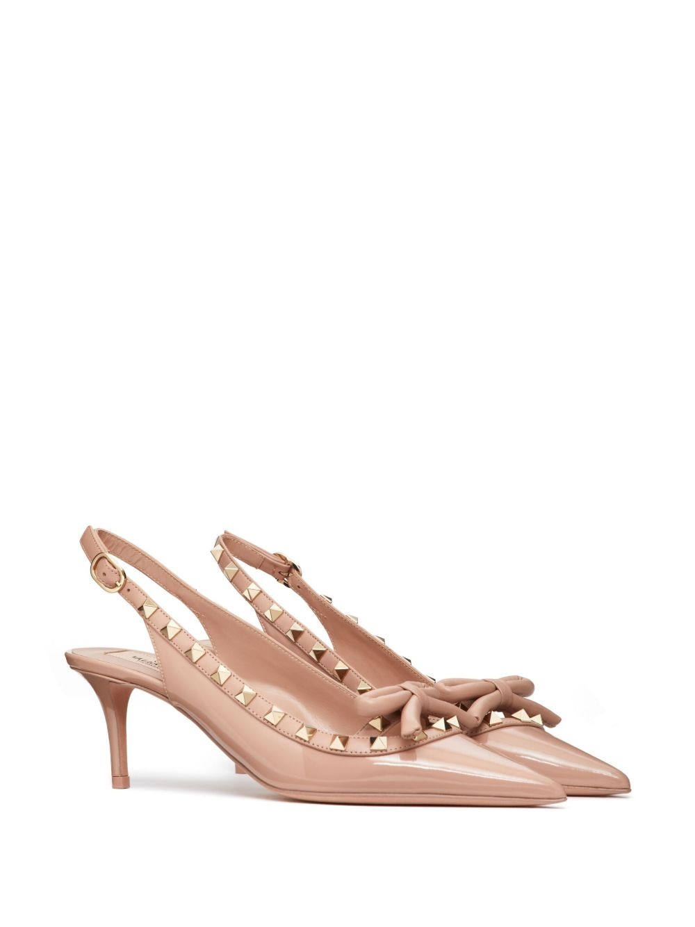 60mm Rockstud slingback pumps - 2