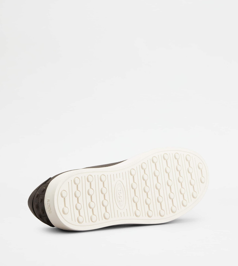 SNEAKERS IN LEATHER - BROWN 4