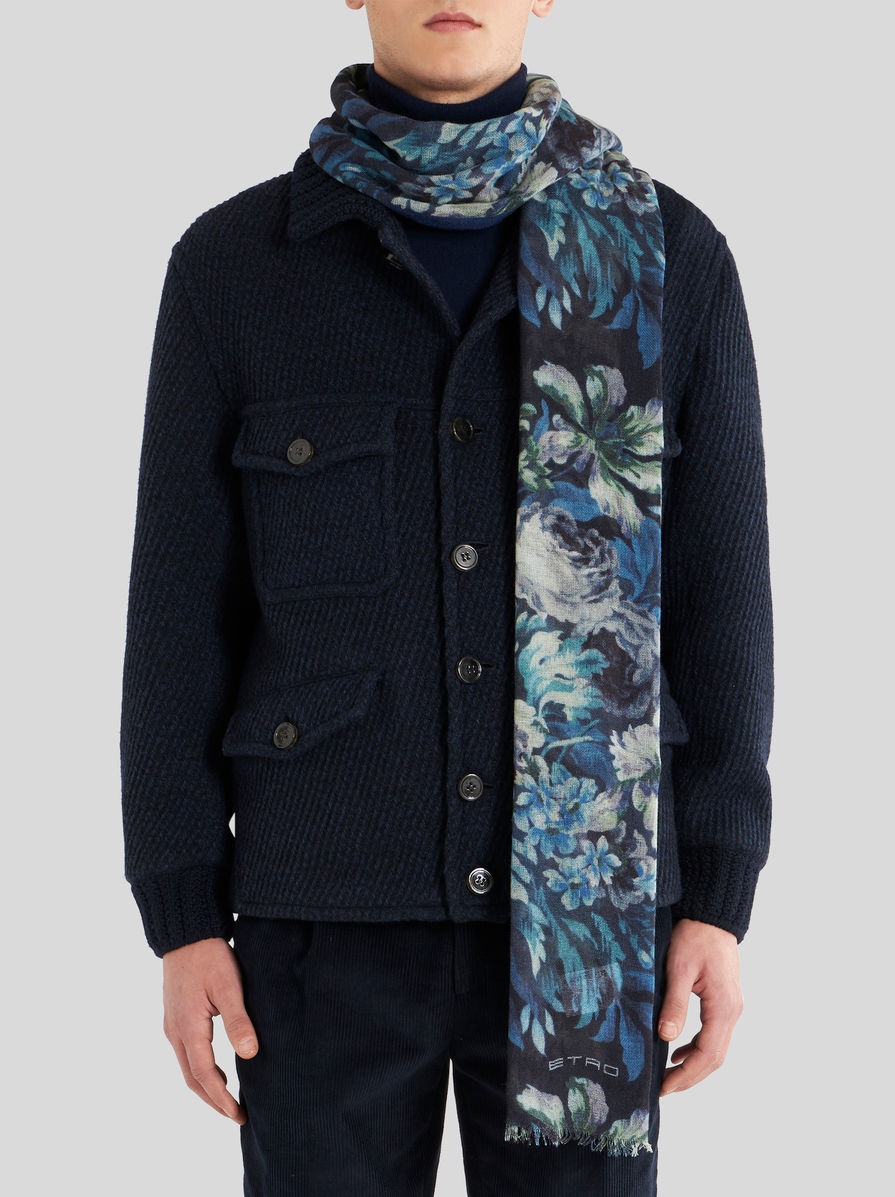 FLORAL CASHMERE SCARF - 2