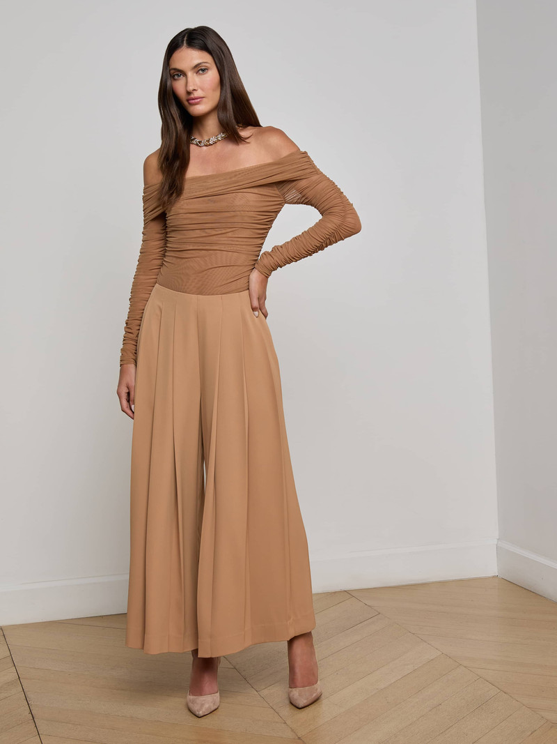 L'AGENCE Novalynn Cropped Pleated Pant outlook