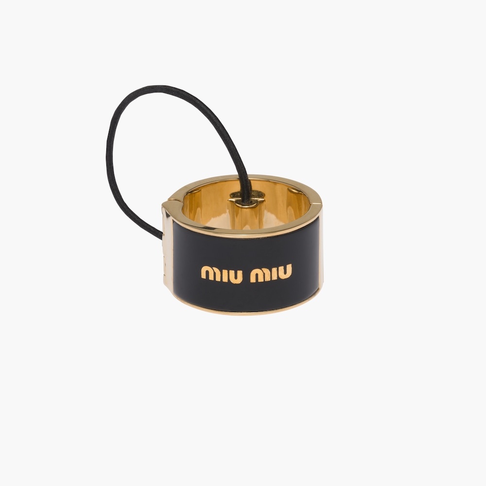 Enameled metal hair clip - 1