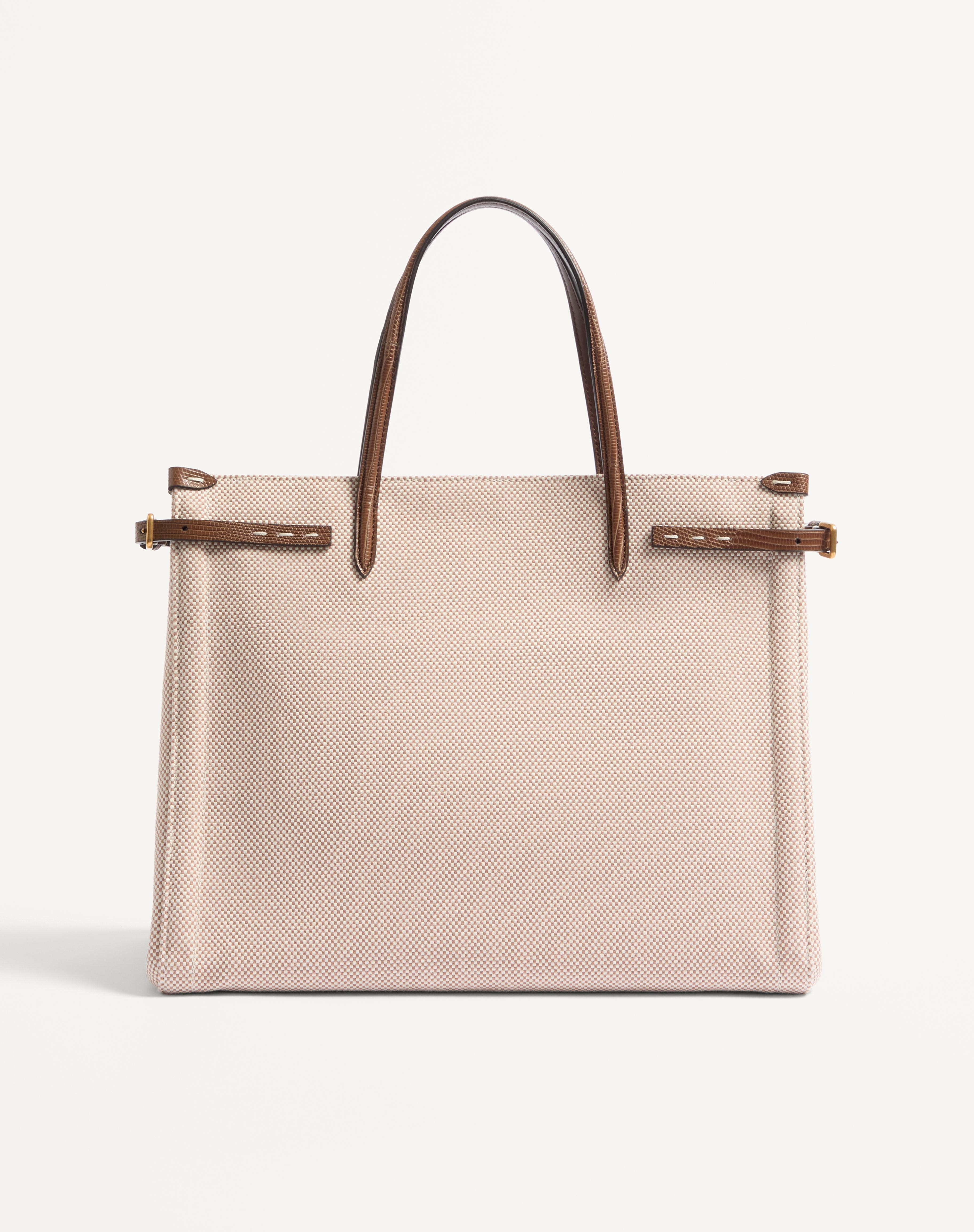 VALENTINO GARAVANI ANTIBES MEDIUM CANVAS SHOPPING BAG - 4