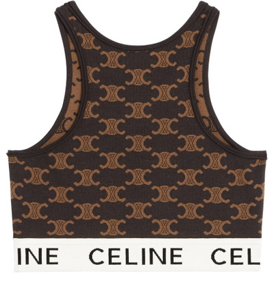 CELINE Celine monogram bra in silk cotton outlook