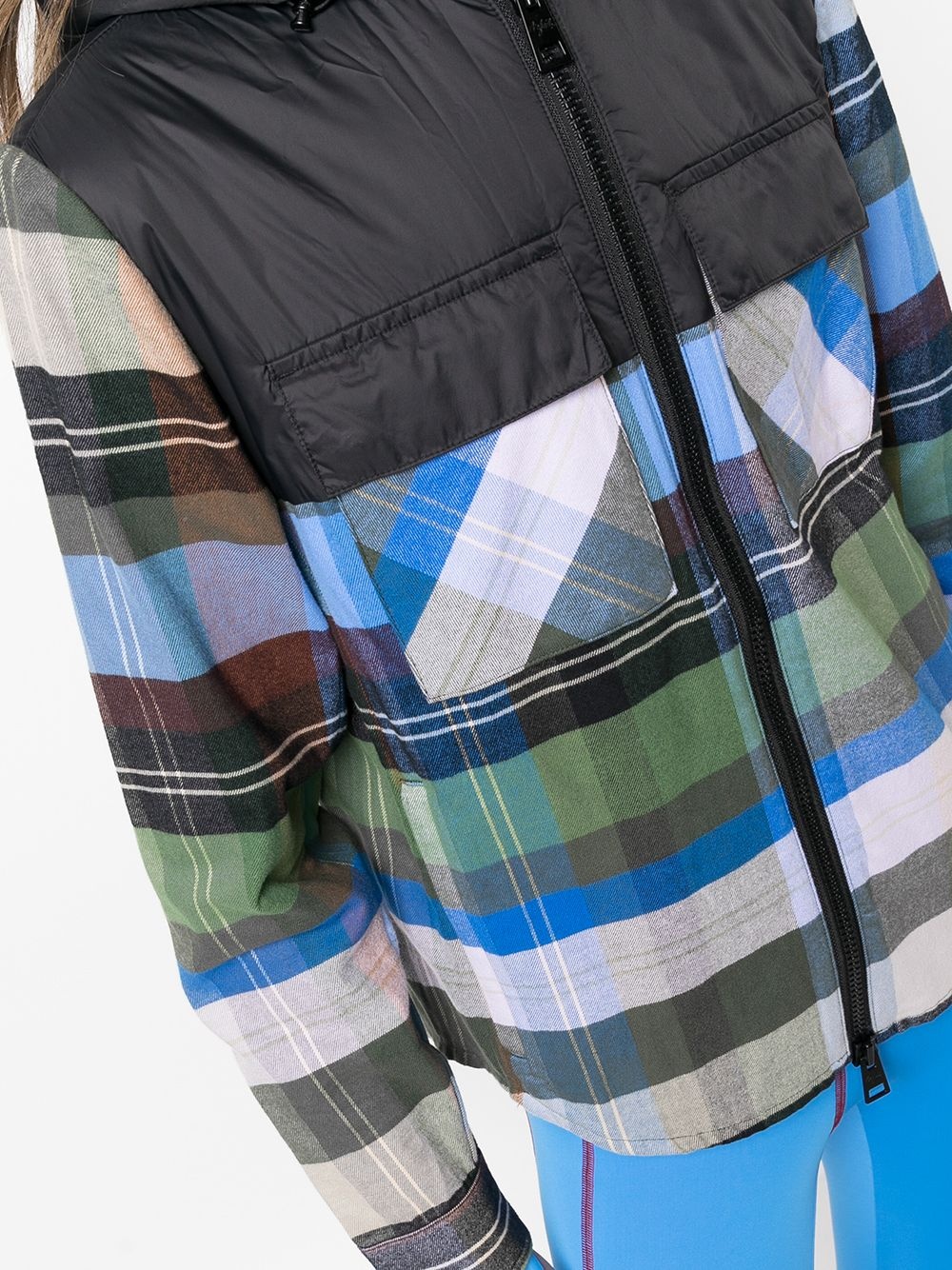 Loge-Peak check-print ski hoodie - 5