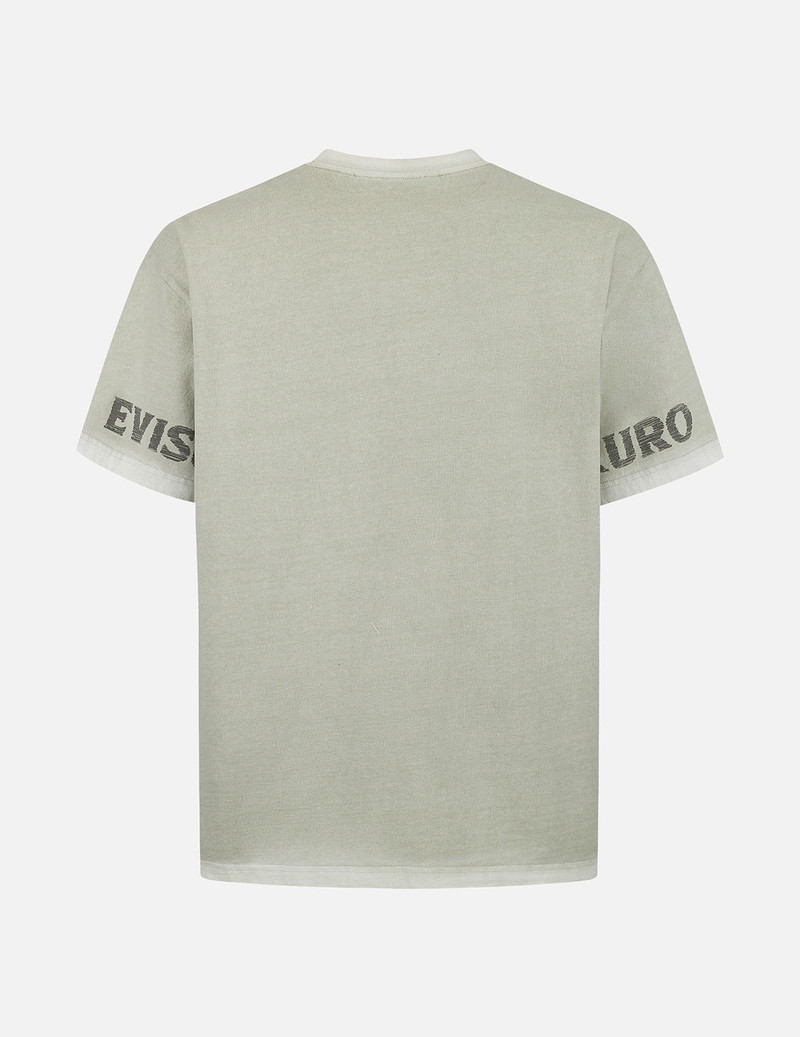EVISU Seagull and Logo Print Washed Relax Fit T-Shirt outlook