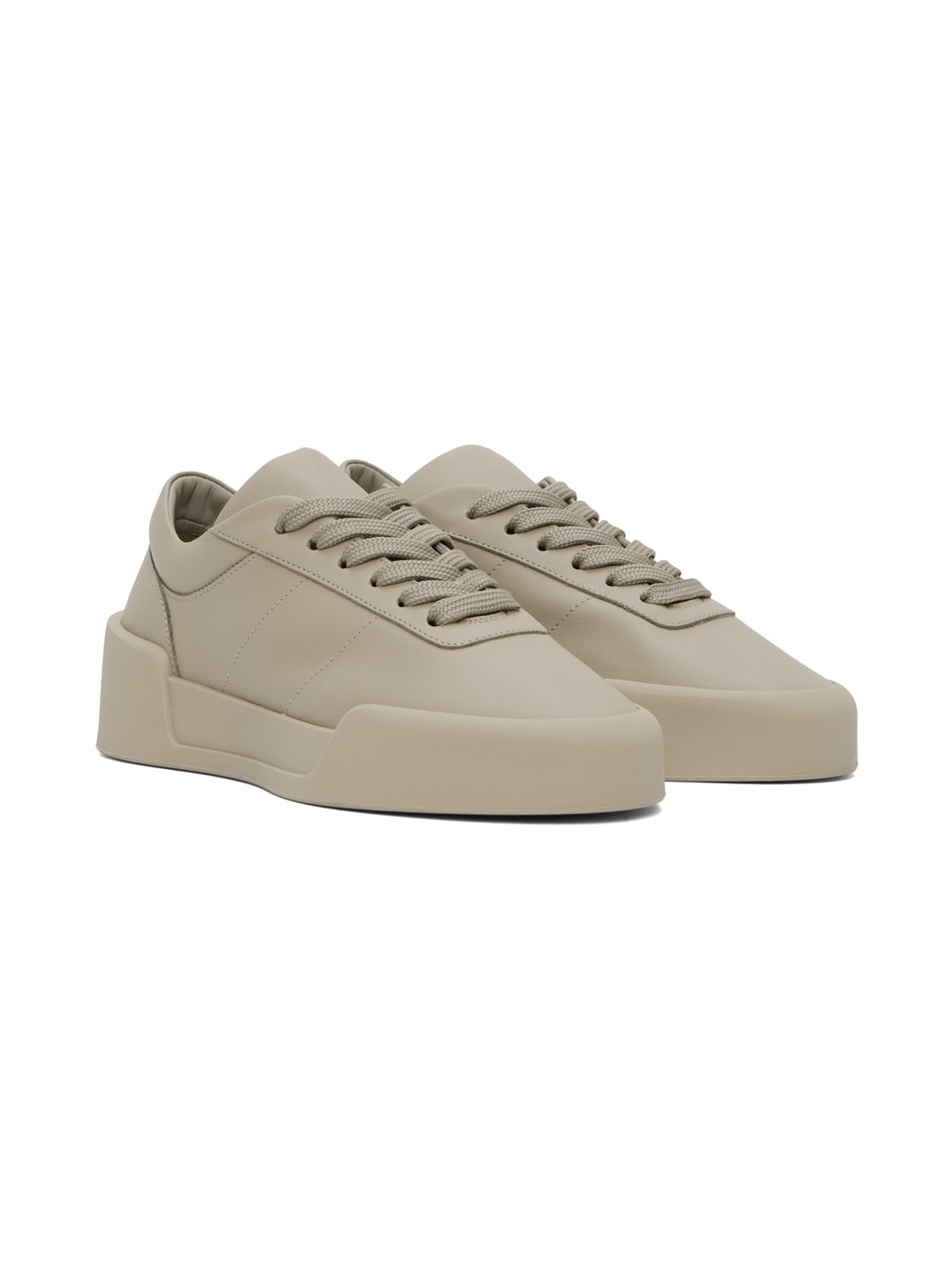 Taupe Aerobic Low Sneakers - 4
